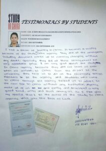 Student in China